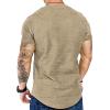 imageCOOFANDY Mens 2 Pack Muscle V Neck T Shirt Fitted Gym Workout Short Sleeve Bodybuilding TeeBlack Khakiv Neck