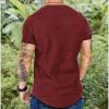 imageCOOFANDY Mens 2 Pack Muscle V Neck T Shirt Fitted Gym Workout Short Sleeve Bodybuilding TeeBlack Redv Neck