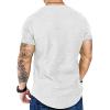 imageCOOFANDY Mens 2 Pack Muscle V Neck T Shirt Fitted Gym Workout Short Sleeve Bodybuilding TeeBlack Whitev Neck
