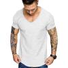 imageCOOFANDY Mens 2 Pack Muscle V Neck T Shirt Fitted Gym Workout Short Sleeve Bodybuilding TeeBlack Whitev Neck