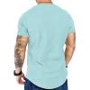 imageCOOFANDY Mens 2 Pack Muscle V Neck T Shirt Fitted Gym Workout Short Sleeve Bodybuilding TeeBlackMint Green V Neck