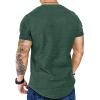 imageCOOFANDY Mens 2 Pack Muscle V Neck T Shirt Fitted Gym Workout Short Sleeve Bodybuilding TeeDark GreenKhaki