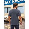 imageCOOFANDY Mens 2 Pack Muscle V Neck T Shirt Fitted Gym Workout Short Sleeve Bodybuilding TeeGrey
