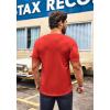 imageCOOFANDY Mens 2 Pack Muscle V Neck T Shirt Fitted Gym Workout Short Sleeve Bodybuilding TeeRed American Flag
