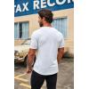 imageCOOFANDY Mens 2 Pack Muscle V Neck T Shirt Fitted Gym Workout Short Sleeve Bodybuilding TeeWhite