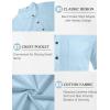 imageCOOFANDY Mens 2 Piece Cotton Linen Sets Summer Beach Outfits Casual Short Sleeve Henley Shirts and Vacation ShortsBlue