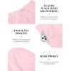 imageCOOFANDY Mens 2 Piece Cotton Linen Sets Summer Beach Outfits Casual Short Sleeve Henley Shirts and Vacation ShortsLight Pink
