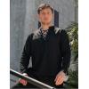 imageCOOFANDY Mens 2 Piece Linen Set Long Sleeve Henley Shirts Casual Beach Pants With Pockets Summer Yoga OutfitsBlack