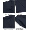 imageCOOFANDY Mens 2 Piece Linen Set Long Sleeve Henley Shirts Casual Beach Pants With Pockets Summer Yoga OutfitsNavy Blue