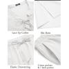 imageCOOFANDY Mens 2 Piece Linen Set Long Sleeve Henley Shirts Casual Beach Pants With Pockets Summer Yoga OutfitsWhite