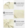 imageCOOFANDY Mens 2 Pieces Cotton Linen Set Casual Short Sleeve Henley Shirts Beach Yoga Pants Summer OutfitsBeige