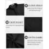 imageCOOFANDY Mens 2 Pieces Cotton Linen Set Casual Short Sleeve Henley Shirts Beach Yoga Pants Summer OutfitsBlack