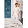 imageCOOFANDY Mens 2 Pieces Linen Set Henley Shirt Short Sleeve and Harem Capri Pants Wide Leg Baggy Beach Yoga Trousers Outfits01white