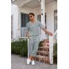imageCOOFANDY Mens 2 Pieces Linen Set Henley Shirt Short Sleeve and Harem Capri Pants Wide Leg Baggy Beach Yoga Trousers OutfitsGrey