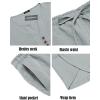 imageCOOFANDY Mens 2 Pieces Linen Set Henley Shirt Short Sleeve and Harem Capri Pants Wide Leg Baggy Beach Yoga Trousers OutfitsGrey