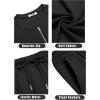 imageCOOFANDY Mens 2 Pieces Outfits Casual Quarter Zip Polo T Shirt and Shorts Set Athletic Jogging Summer Tracksuit01black