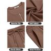 imageCOOFANDY Mens 2 Pieces Outfits Casual Quarter Zip Polo T Shirt and Shorts Set Athletic Jogging Summer TracksuitBrown