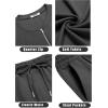 imageCOOFANDY Mens 2 Pieces Outfits Casual Quarter Zip Polo T Shirt and Shorts Set Athletic Jogging Summer TracksuitDark Grey