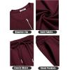 imageCOOFANDY Mens 2 Pieces Outfits Casual Quarter Zip Polo T Shirt and Shorts Set Athletic Jogging Summer TracksuitDate Red