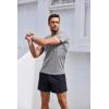 imageCOOFANDY Mens 3 Pack Workout T Shirts Short Sleeve Gym Bodybuilding Muscle Shirt Base Layer Fitness Tee TopsDark GreyDark Grey Dark Grey