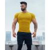 imageCOOFANDY Mens 3 Pack Workout T Shirts Short Sleeve Gym Bodybuilding Muscle Shirt Base Layer Fitness Tee TopsRedOlive GreenBlack