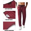 imageCOOFANDY Mens Athletic Workout Pants Open Bottom Sweatpants Mesh Gym Pants for Runnning TrainingCasualBlackRed
