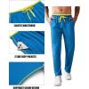imageCOOFANDY Mens Athletic Workout Pants Open Bottom Sweatpants Mesh Gym Pants for Runnning TrainingCasualBlue
