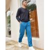 imageCOOFANDY Mens Athletic Workout Pants Open Bottom Sweatpants Mesh Gym Pants for Runnning TrainingCasualBlue