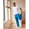 imageCOOFANDY Mens Athletic Workout Pants Open Bottom Sweatpants Mesh Gym Pants for Runnning TrainingCasualBlue