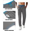 imageCOOFANDY Mens Athletic Workout Pants Open Bottom Sweatpants Mesh Gym Pants for Runnning TrainingCasualDark Grey