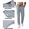 imageCOOFANDY Mens Athletic Workout Pants Open Bottom Sweatpants Mesh Gym Pants for Runnning TrainingCasualLight Grey