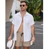imageCOOFANDY Mens Casual Cotton Shorts 5 Inch Summer Beach Shorts Lightweight Drawstring Elastic Waist Chino Golf ShortsLight Khaki
