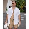 imageCOOFANDY Mens Casual Cotton Shorts 5 Inch Summer Beach Shorts Lightweight Drawstring Elastic Waist Chino Golf ShortsLight Tan
