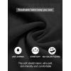 imageCOOFANDY Mens Casual Henley Shirt Band Collar Long Sleeve Shirt Beach Hippie Summer Button T ShirtBlack