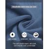 imageCOOFANDY Mens Casual Henley Shirt Band Collar Long Sleeve Shirt Beach Hippie Summer Button T ShirtDark Blue