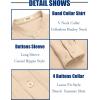 imageCOOFANDY Mens Casual Henley Shirt Band Collar Long Sleeve Shirt Beach Hippie Summer Button T ShirtLight Khaki