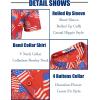 imageCOOFANDY Mens Casual Henley Shirt Band Collar Short Sleeve Shirt Summer Beach Hippie TShirtNational Flag Fireworks  Red White Blue