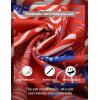imageCOOFANDY Mens Casual Henley Shirt Band Collar Short Sleeve Shirt Summer Beach Hippie TShirtNational Flag Fireworks  Red White Blue