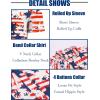 imageCOOFANDY Mens Casual Henley Shirt Band Collar Short Sleeve Shirt Summer Beach Hippie TShirtRed White Flag Blue Stars