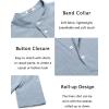 imageCOOFANDY Mens Casual Henley Shirt Short Sleeve Band Collar Linen Shirt Summer Beach Hippie TShirtsAflecking Blue