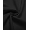 imageCOOFANDY Mens Casual Henley Shirt Short Sleeve Band Collar Linen Shirt Summer Beach Hippie TShirtsBlack
