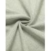imageCOOFANDY Mens Casual Henley Shirt Short Sleeve Band Collar Linen Shirt Summer Beach Hippie TShirtsLight Green