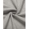 imageCOOFANDY Mens Casual Henley Shirt Short Sleeve Band Collar Linen Shirt Summer Beach Hippie TShirtsLight Grey