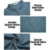 imageCOOFANDY Mens Casual Henley Tee Shirt Band Collar Short Sleeve Summer Beach Hippie T ShirtsDark Blue