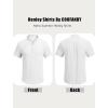 imageCOOFANDY Mens Casual Henley Tee Shirt Band Collar Short Sleeve Summer Beach Hippie T ShirtsWhite