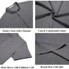 imageCOOFANDY Mens Casual Linen Henley Shirts Short Sleeve Band Collar Summer Beach Vacation TShirtsDark Grey