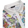 imageCOOFANDY Mens Casual Short Sleeve Polo Shirts Slim Fit Paisley Polo T Shirts Floral Print ShirtPaisleywhite