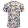 imageCOOFANDY Mens Casual Short Sleeve Polo Shirts Slim Fit Paisley Polo T Shirts Floral Print ShirtPaisleywhite