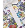 imageCOOFANDY Mens Casual Short Sleeve Polo Shirts Slim Fit Paisley Polo T Shirts Floral Print ShirtPaisleywhite