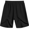 imageCOOFANDY Mens Casual Shorts Elastic Waist Drawstring Textured Summer Beach ShortBlack
